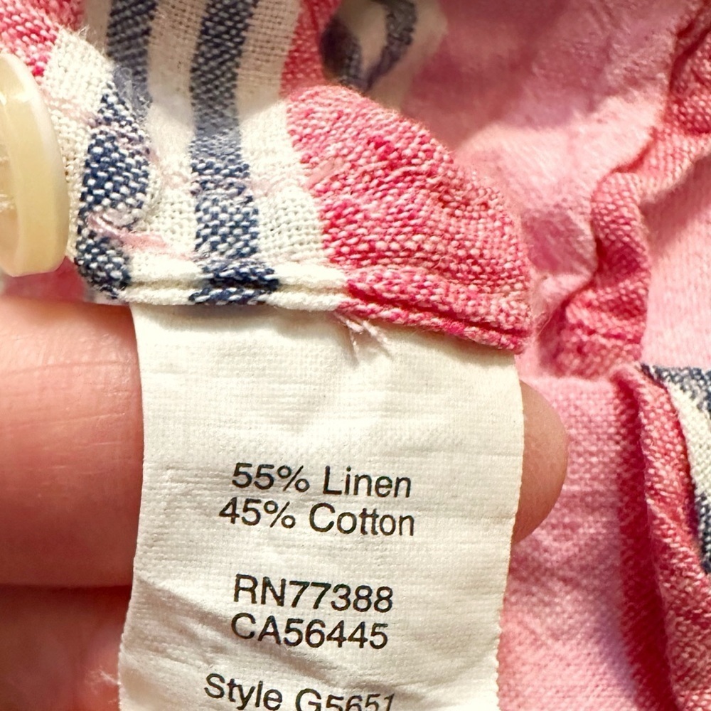 J. Crew | Perfect Fit Linen Blend Button Down (S) đ©· - Picture 4 of 5